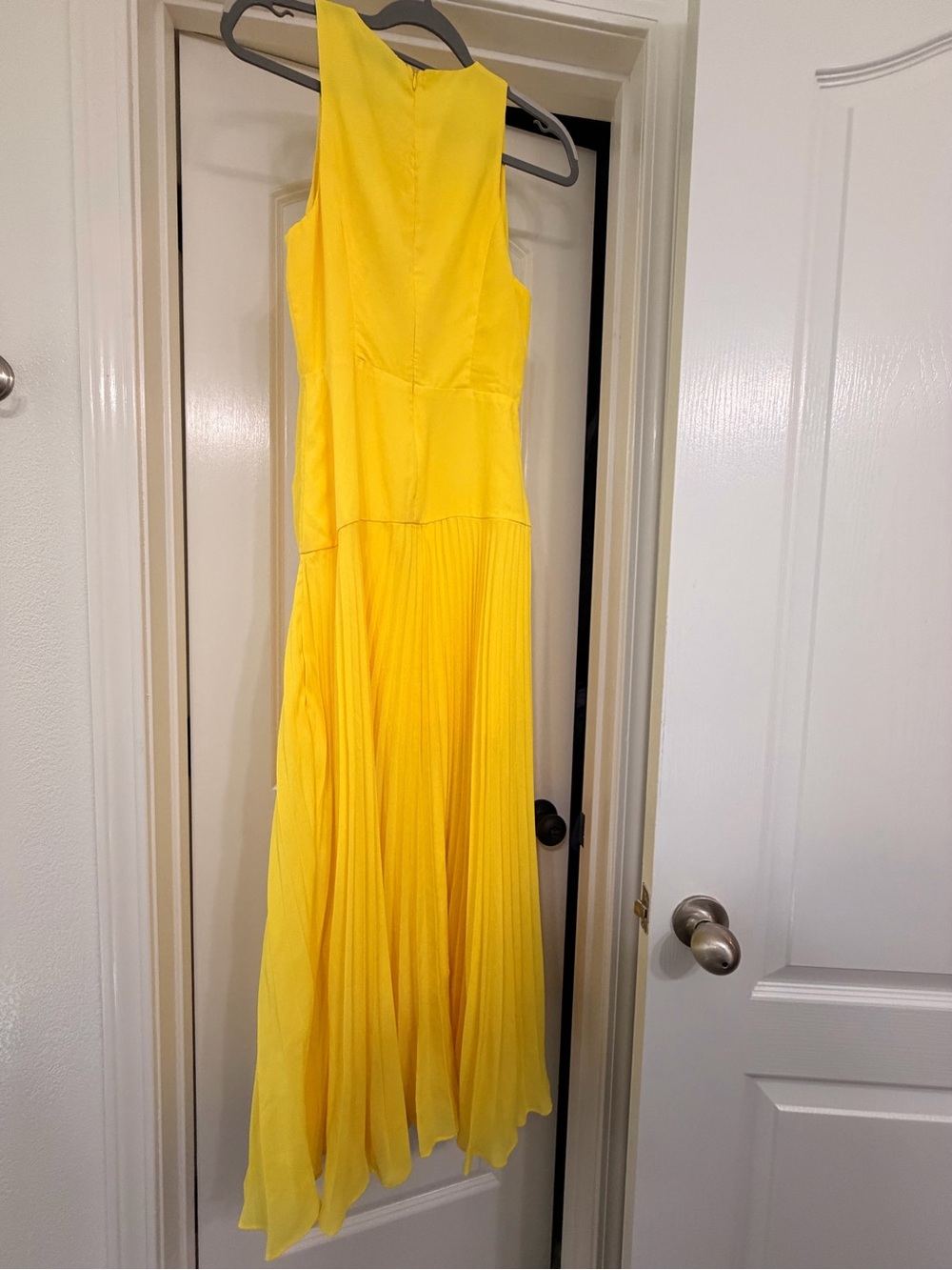 Vici Lemon Yellow Pleated Maxi Dress - Picture 2 of 3